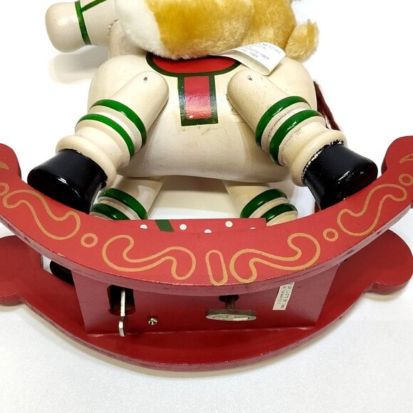 House Of Lloyd Rocking Horse Bear Musical Santa Claus Is Coming To Town See Vid. - Picture 8 of 14
